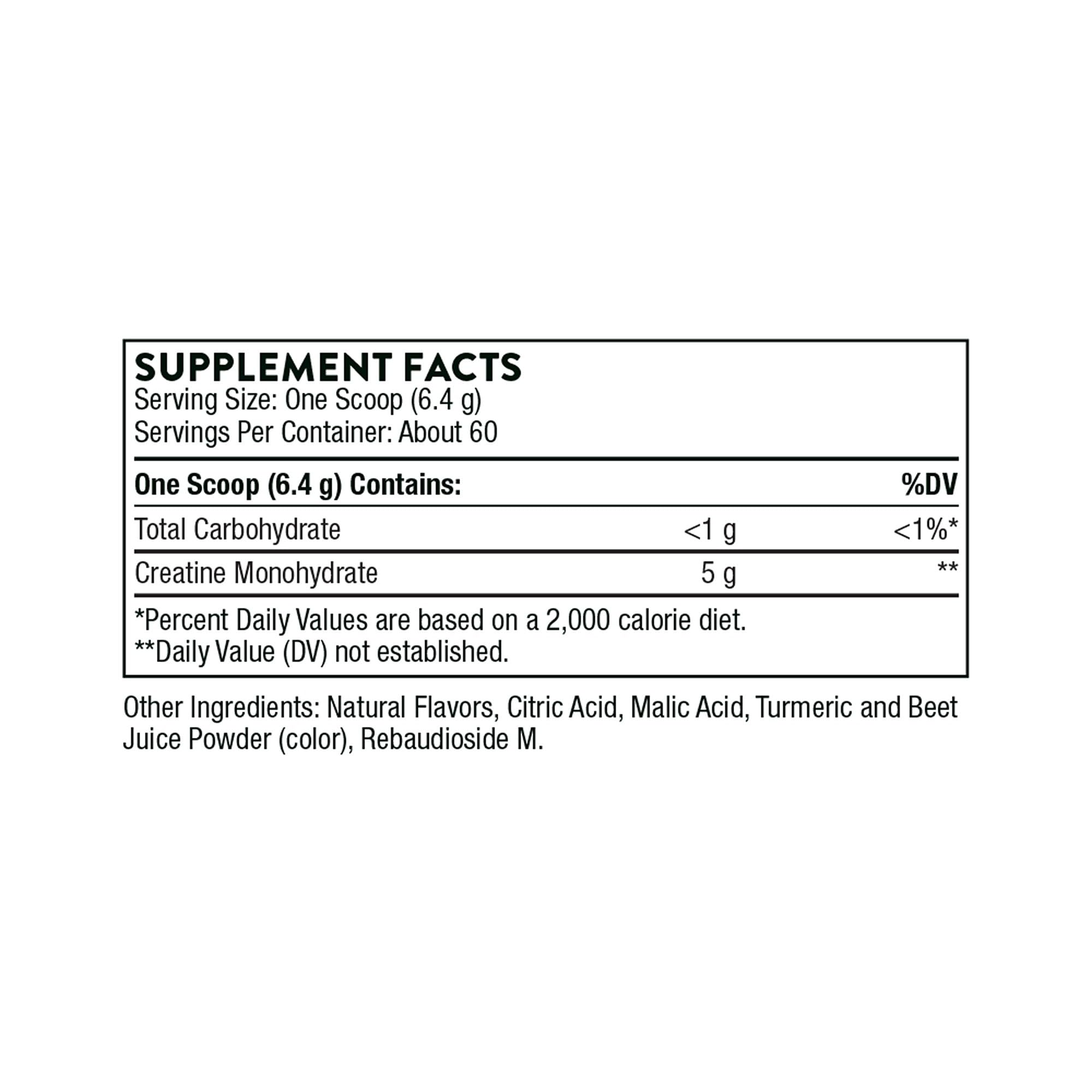 THORNE Creatine - Micronized Creatine Monohydrate Powder - Support for Muscles & Cognitive Function* - for Women & Men - Unflavored - NSF Certified for Sport