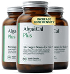 ALGAECAL Organic Red Algae Calcium Supplement for Bone Density, Vitamin K2 MK7 (100mg), Vitamin D3 (1600 IU), Magnesium (350mg) & Trace Minerals & Strength, Easy to Swallow, 120 Veggie Caps