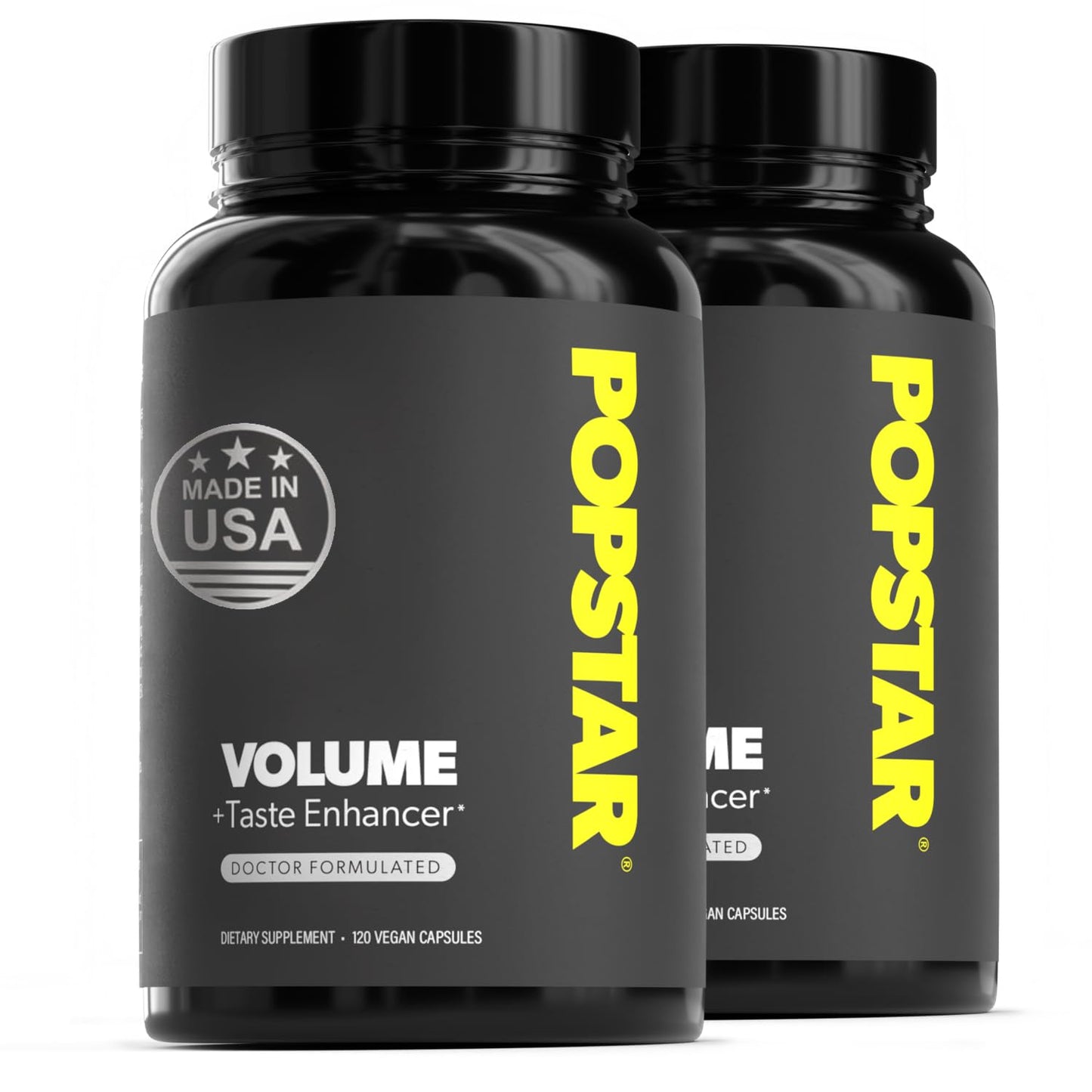 POPSTAR Labs Semen Volume Booster - Men's Semen Health & Fertility Supplement - Doctor Formulated to Increase Load Volume - Made in USA - Non-GMO, Organic, Vegan - 120 Capsules (1 Month Supply)