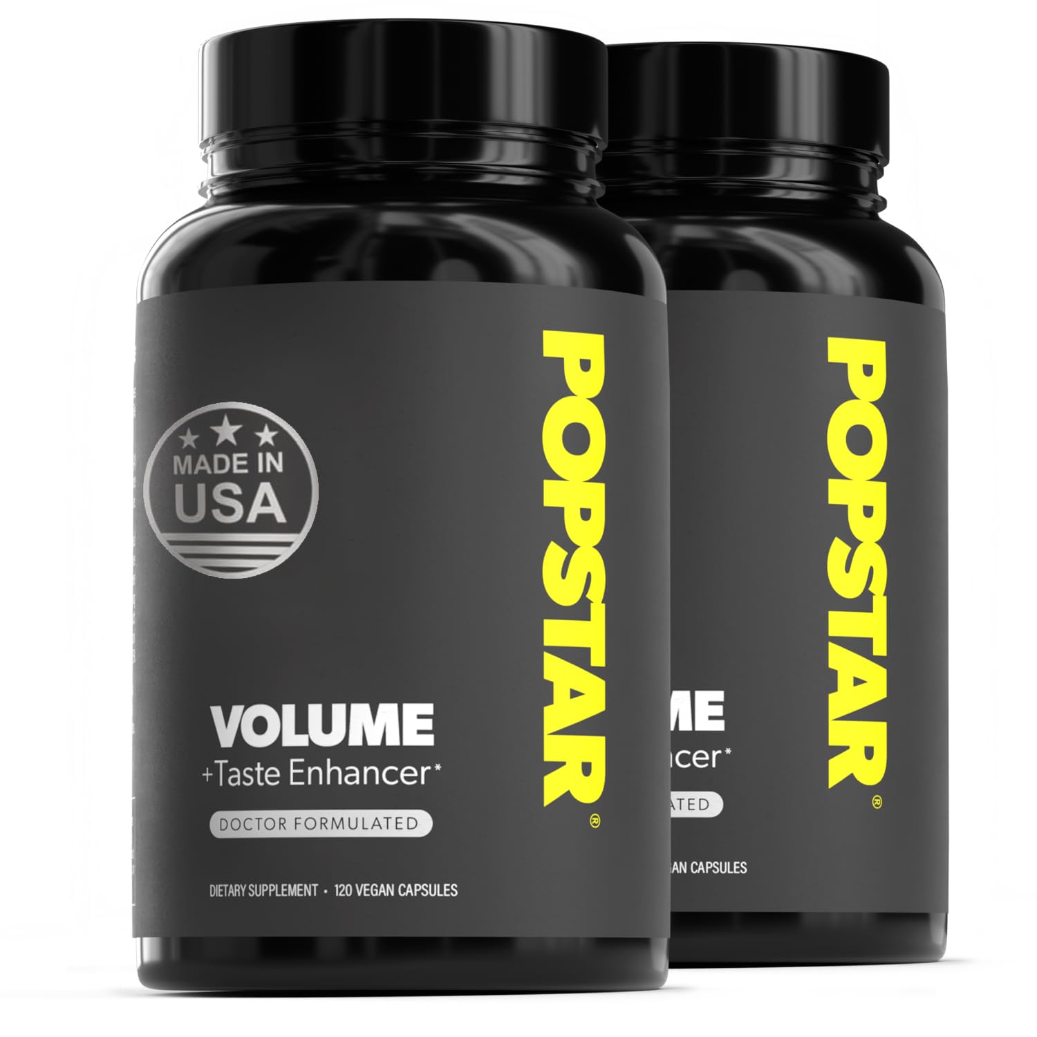 POPSTAR Labs Semen Volume Booster - Men's Semen Health & Fertility Supplement - Doctor Formulated to Increase Load Volume - Made in USA - Non-GMO, Organic, Vegan - 120 Capsules (1 Month Supply)