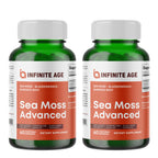 INFINITE AGE 1250mg Sea Moss Advanced Superfood Capsules, 60 Count - High-Potency, Vegan, Made in The USA - Irish Seamoss, Bladderwrack, Burdock Root - Overall Health, Immunity Support