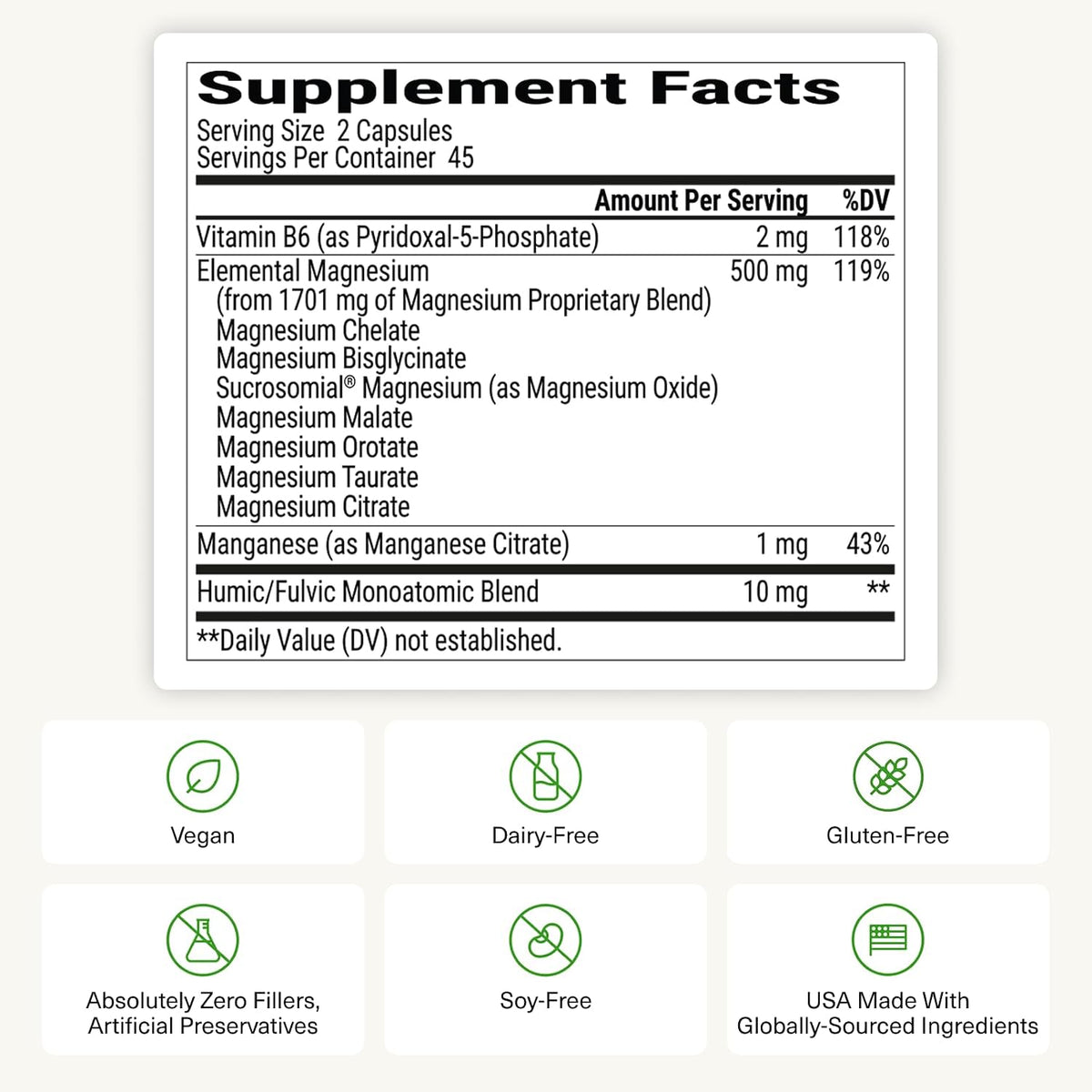 BIOptimizers Magnesium Breakthrough Supplement with 500mg - 7 Forms of Magnesium: Glycinate, Malate, Citrate, and More - Natural Support for Sleep and Cognitive Function