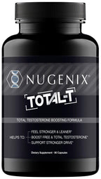 Nugenix Total-T, Free and Total Testosterone Booster Supplement for Men, 90 Count