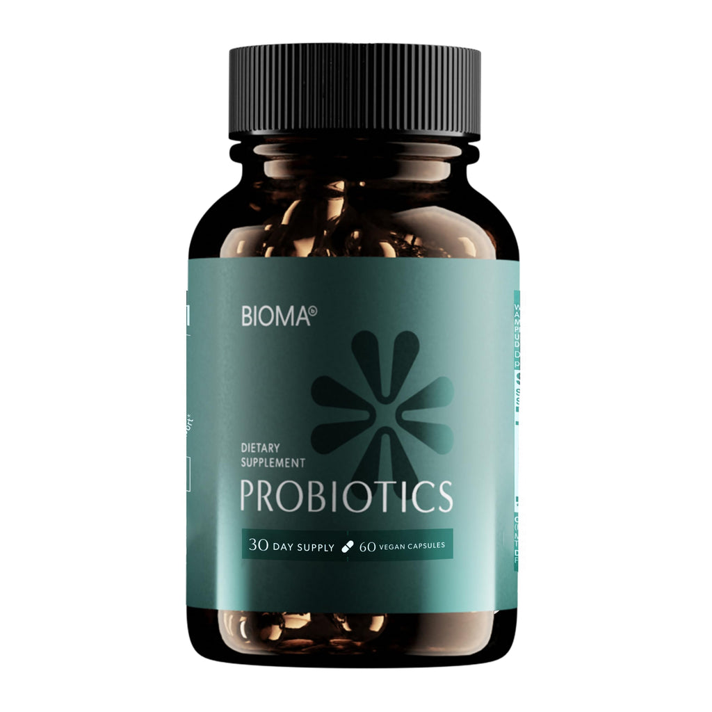 BIOMA Probiotics for Digestive Health & Weight Management – 3-in-1 Gut Support (60 Capsules)