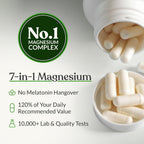 BIOptimizers Magnesium Breakthrough Supplement with 500mg - 7 Forms of Magnesium: Glycinate, Malate, Citrate, and More - Natural Support for Sleep and Cognitive Function