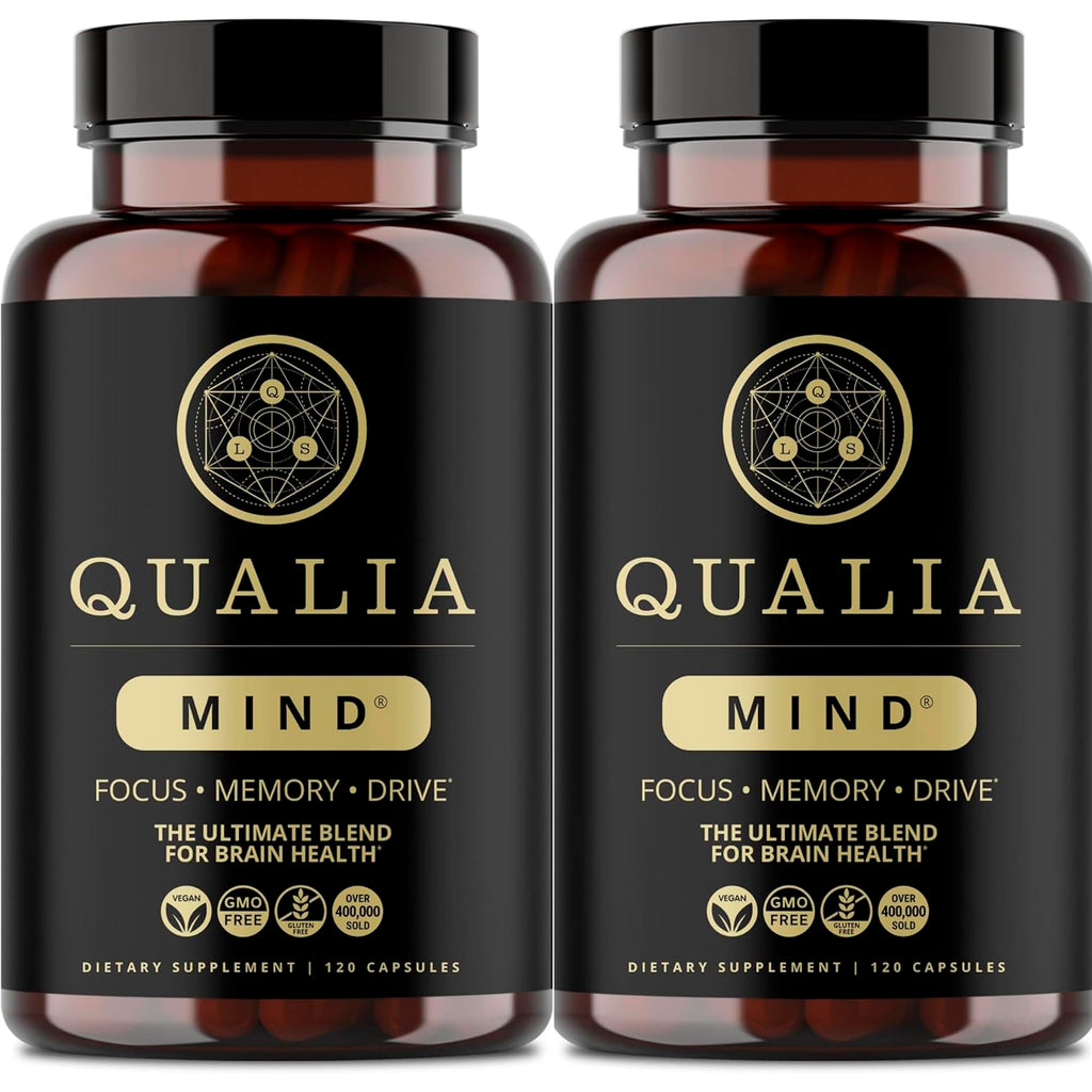 QUALIA MIND | The Ultimate Blend For Brain Health* | Doctor-Formulated Nootropic To Fuel Focus & Concentration* | Supports Long Term Brain Health| Maintain Drive & Productivity | 2 Month Supply