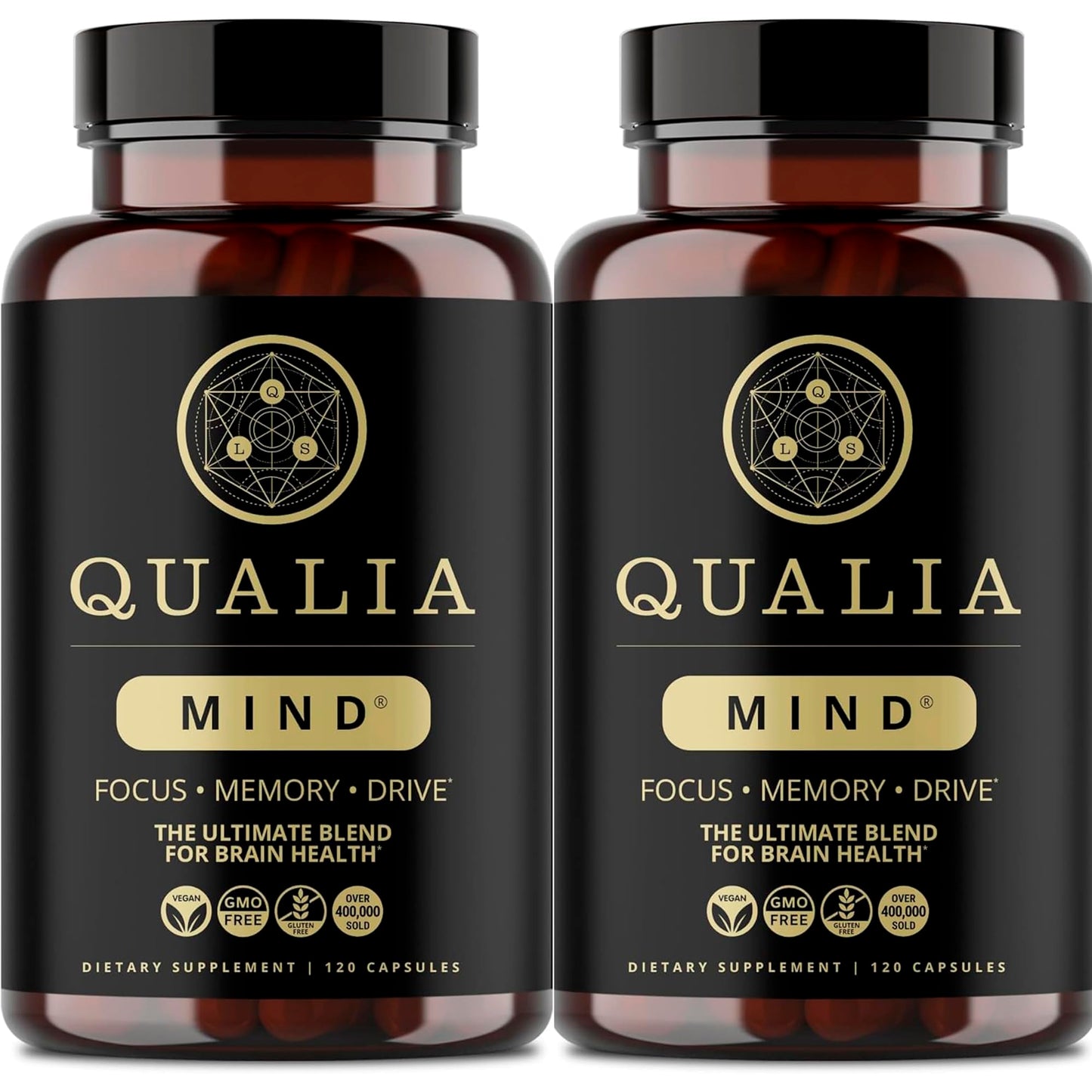 QUALIA MIND | The Ultimate Blend For Brain Health* | Doctor-Formulated Nootropic To Fuel Focus & Concentration* | Supports Long Term Brain Health| Maintain Drive & Productivity | 2 Month Supply