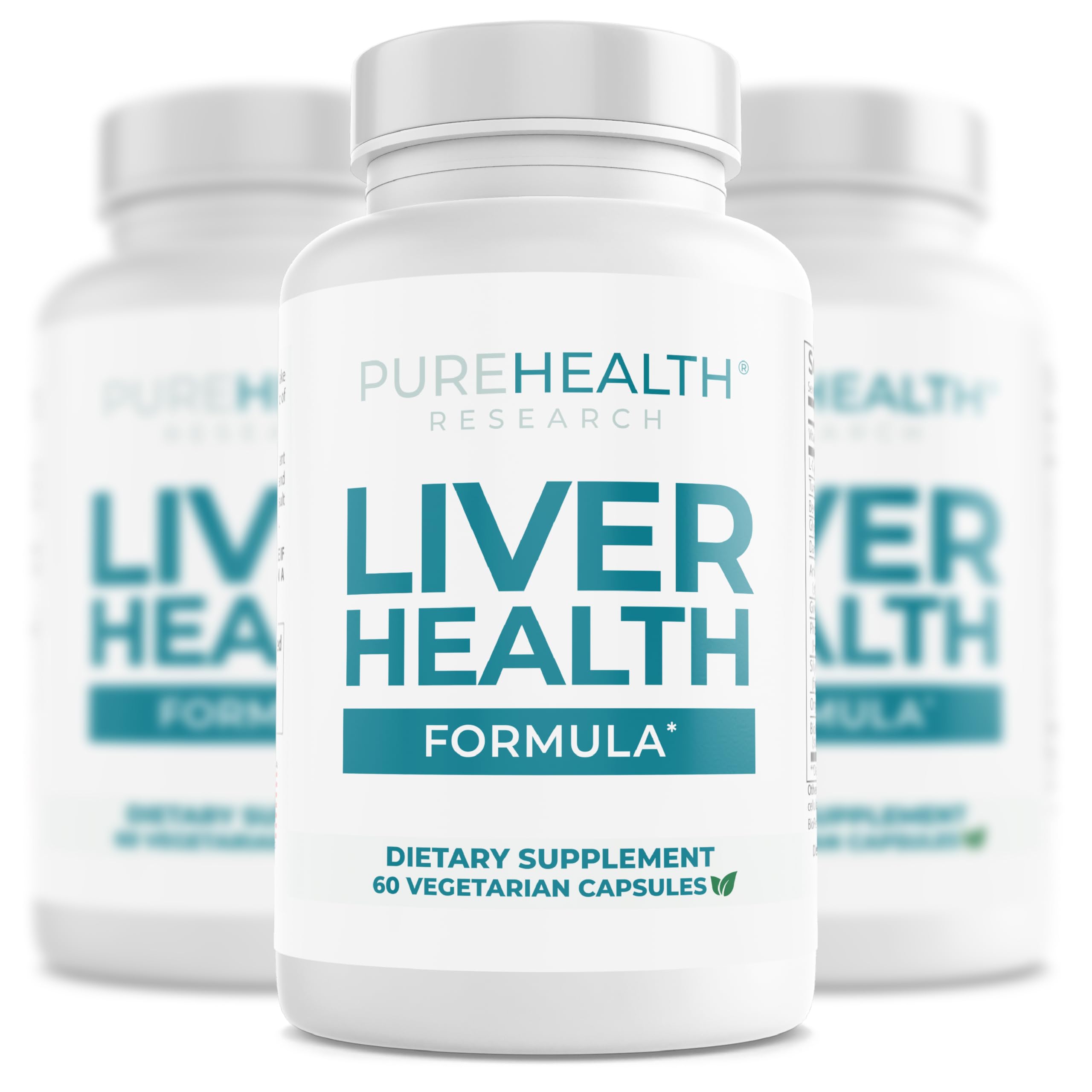 PUREHEALTH RESEARCH Liver Health – Liver Cleanse Detox & Repair with Artichoke Extract, Milk Thistle, Dandelion Root, Turmeric, Beet Root to Healthy Liver Renew with 11 Natural Nutrients, 60 Capsules
