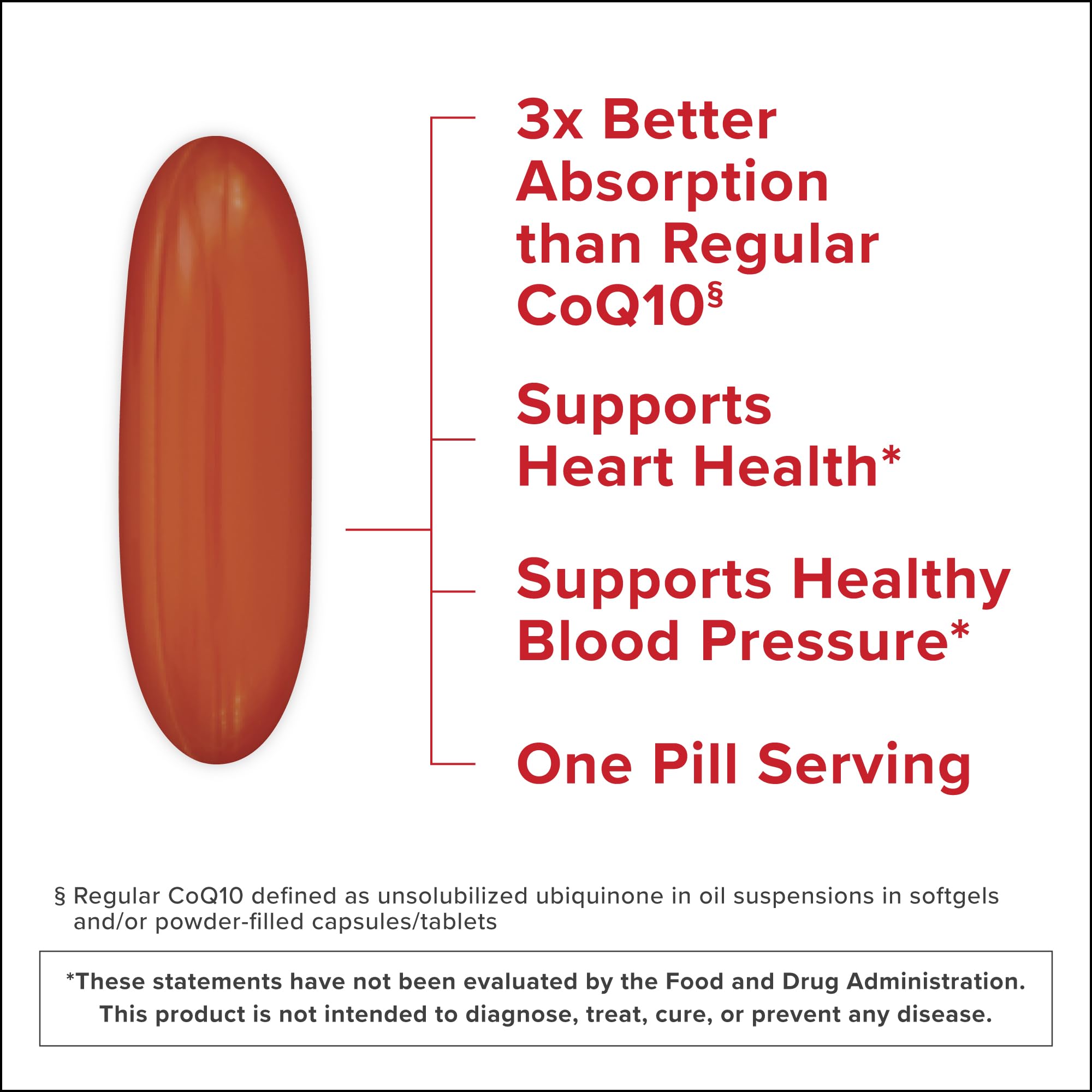 Qunol Ultra CoQ10 100mg Softgels- 3X Better Absorption Coenzyme Q10 Supplements - Antioxidant Supplement for Vascular and Heart Health & Energy Production - 5 Month Supply - 150 Count