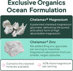 Pure Magnesium Glycinate with Zinc - Maximum Strength Chelated Magnesium Supplement for Women and Men 90 Capsule