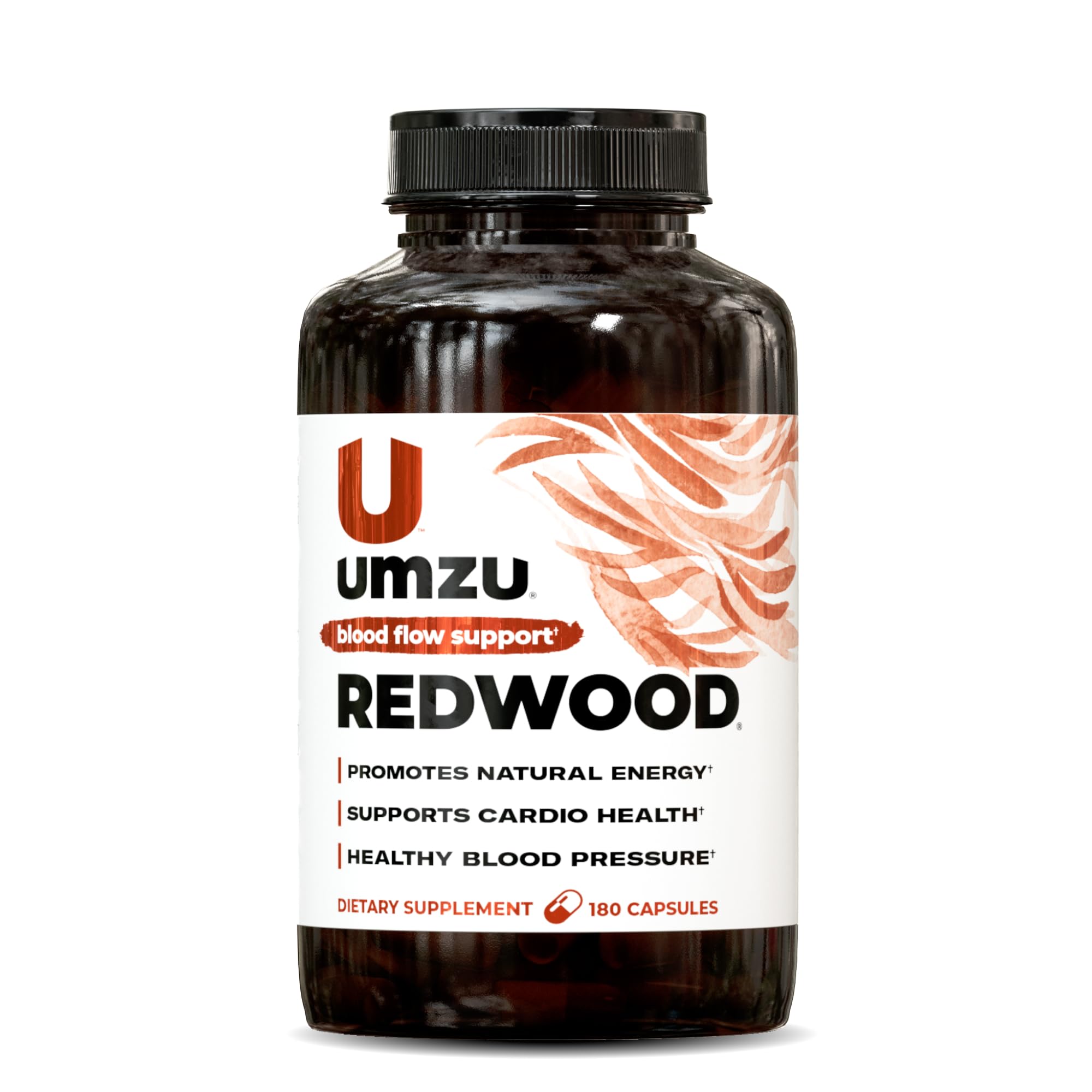 UMZU Redwood Max Nitric Oxide Booster, 1-Month Supply – Advanced Nitric Oxide Supplement with Fitnox Blend, Pine Bark, Resveratrol & Tart Cherry – Promotes Healthy Circulation, Energy and Recovery
