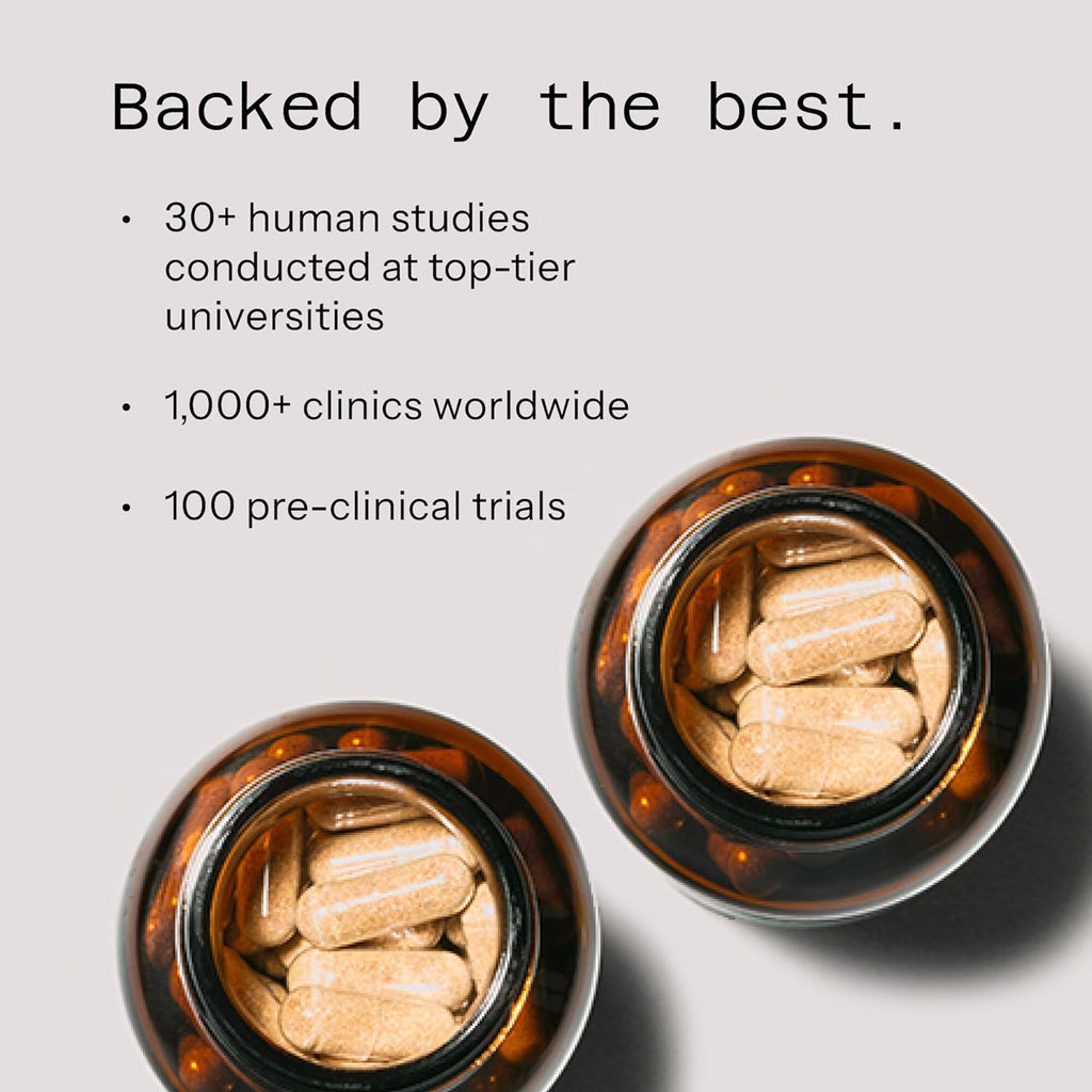 Quality of Life Premium Kinoko Platinum AHCC Herbal Supplement, 750mg per Capsule, for Immune Support, Liver Function, Maintains Natural Killer Cell Activity, Pack of 1, 60 Veggie Capsules