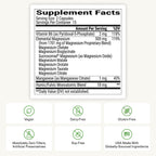 BIOptimizers Magnesium Breakthrough Supplement with 500mg - 7 Forms of Magnesium: Glycinate, Malate, Citrate, and More - Natural Support for Sleep and Cognitive Function
