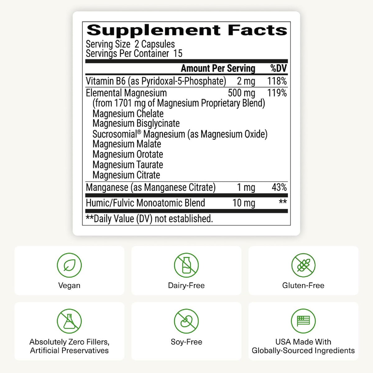 BIOptimizers Magnesium Breakthrough Supplement with 500mg - 7 Forms of Magnesium: Glycinate, Malate, Citrate, and More - Natural Support for Sleep and Cognitive Function