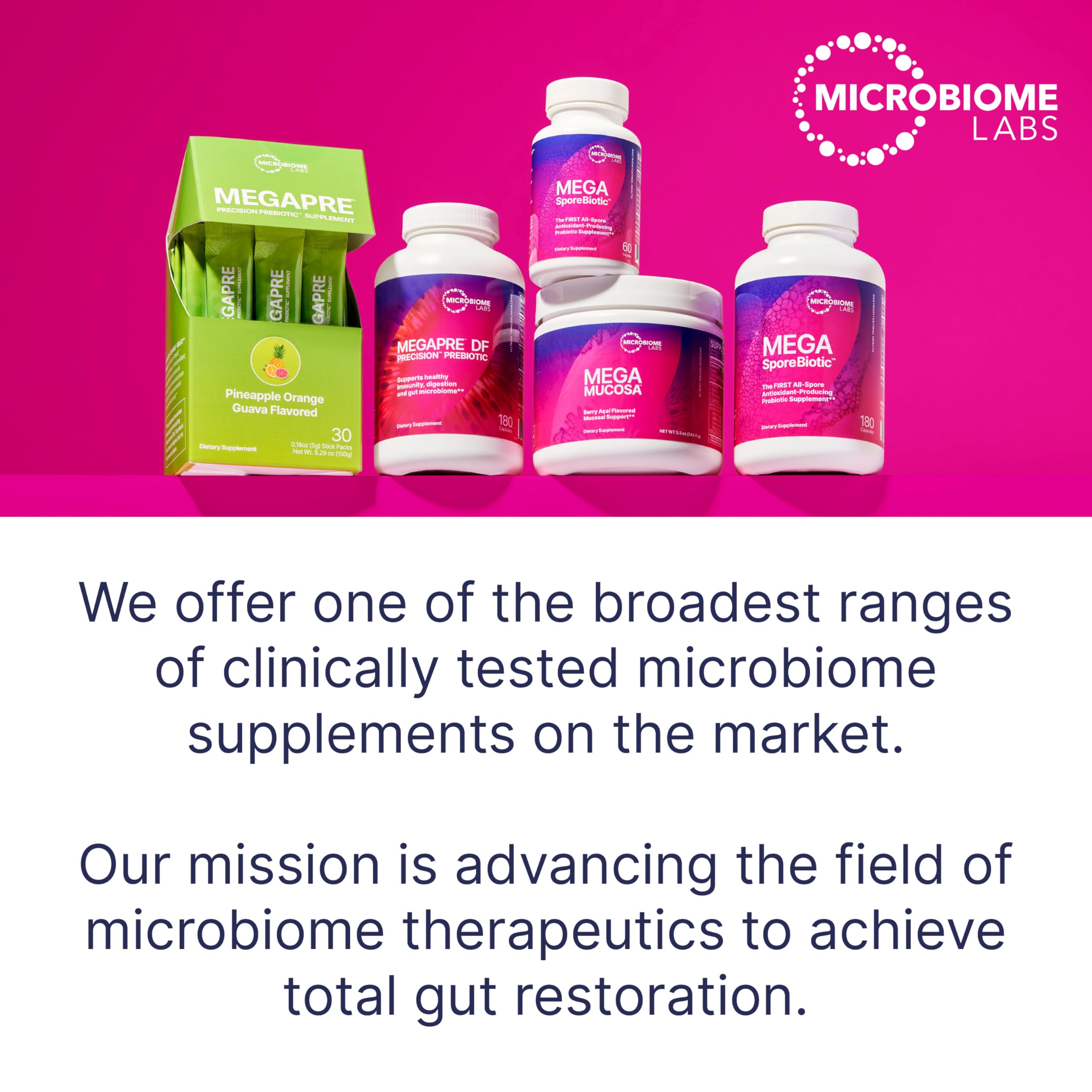 Microbiome Labs MegaSporeBiotic Probiotics for Women & Men