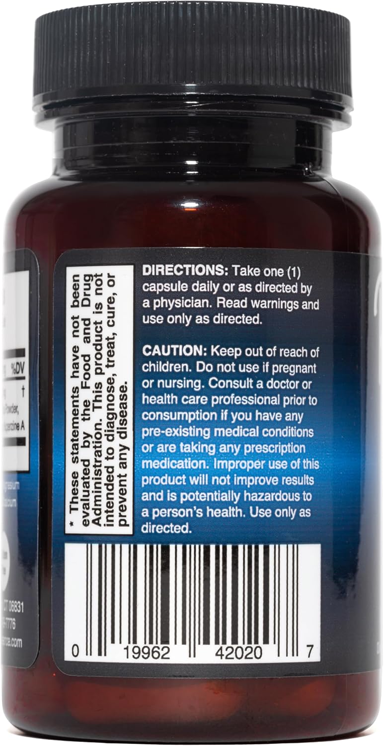 Natural Cognitive Enhancement Supplement Capsule - Non-GMO, Vegan, Gluten-Free