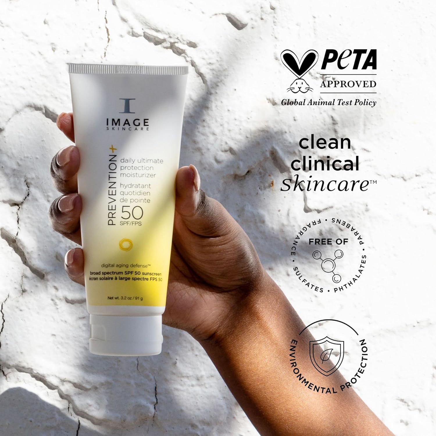 IMAGE Skincare PREVENTION+ Daily Ultimate Protection Moisturizer 2 Pack , SPF 50 Face Sunscreen Lotion, Zinc Oxide, Blendable with No White Cast, 3.2 oz