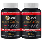 Qunol Ultra CoQ10 100mg Softgels- 3X Better Absorption Coenzyme Q10 Supplements - Antioxidant Supplement for Vascular and Heart Health & Energy Production - 5 Month Supply - 150 Count