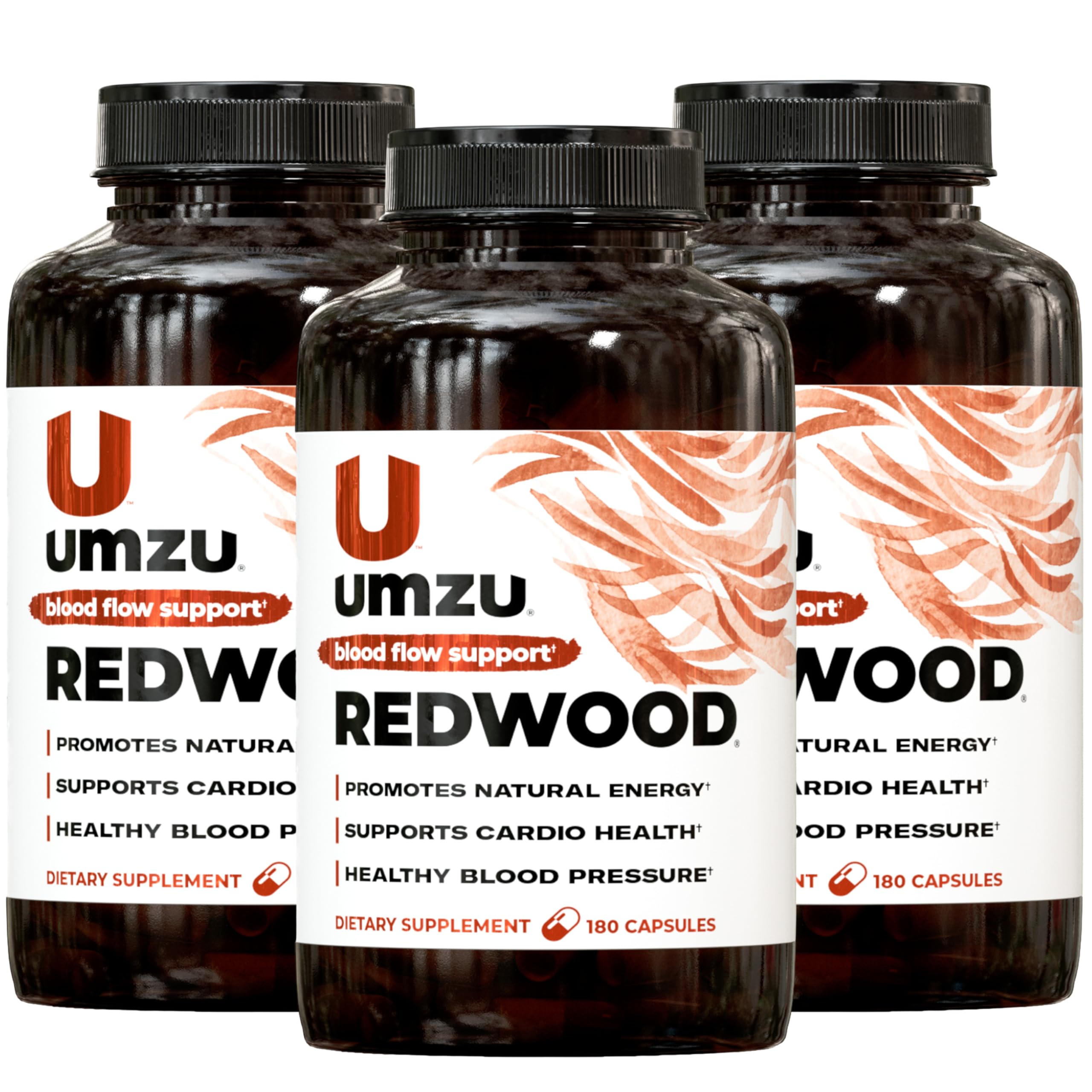 UMZU Redwood Max Nitric Oxide Booster, 1-Month Supply – Advanced Nitric Oxide Supplement with Fitnox Blend, Pine Bark, Resveratrol & Tart Cherry – Promotes Healthy Circulation, Energy and Recovery