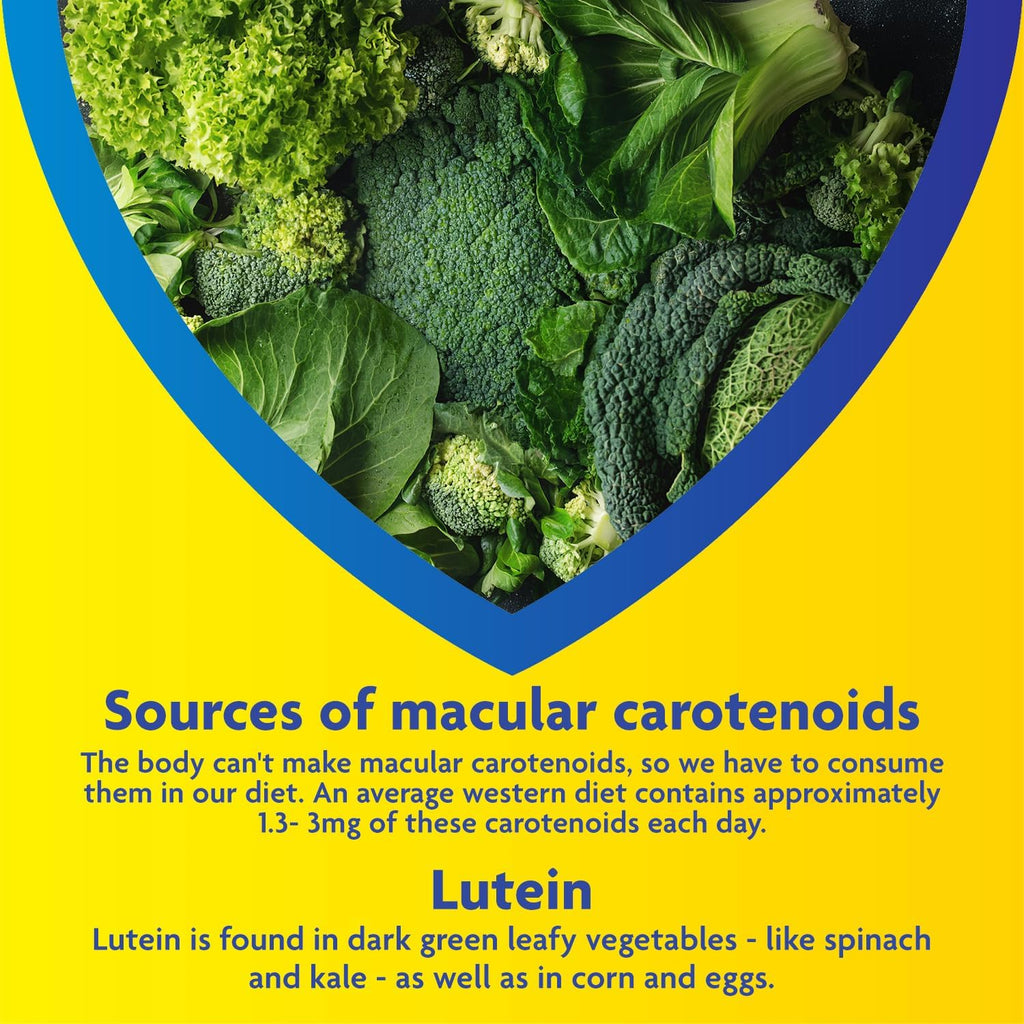 MacuShield Original+ For Eye Health - Food Supplement with Lutein, Meso-Zeaxanthin, Zeaxanthin & Vitamin B2 (90 Day Pack)