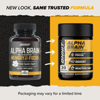 ONNIT Alpha Brain Nootropic Brain Supplement for Men & Women | Memory, Mental Clarity & Cognitive Improvement | Focus Capsules with L-Theanine, Vitamin B6 & Phosphatidylserine (90 Count)