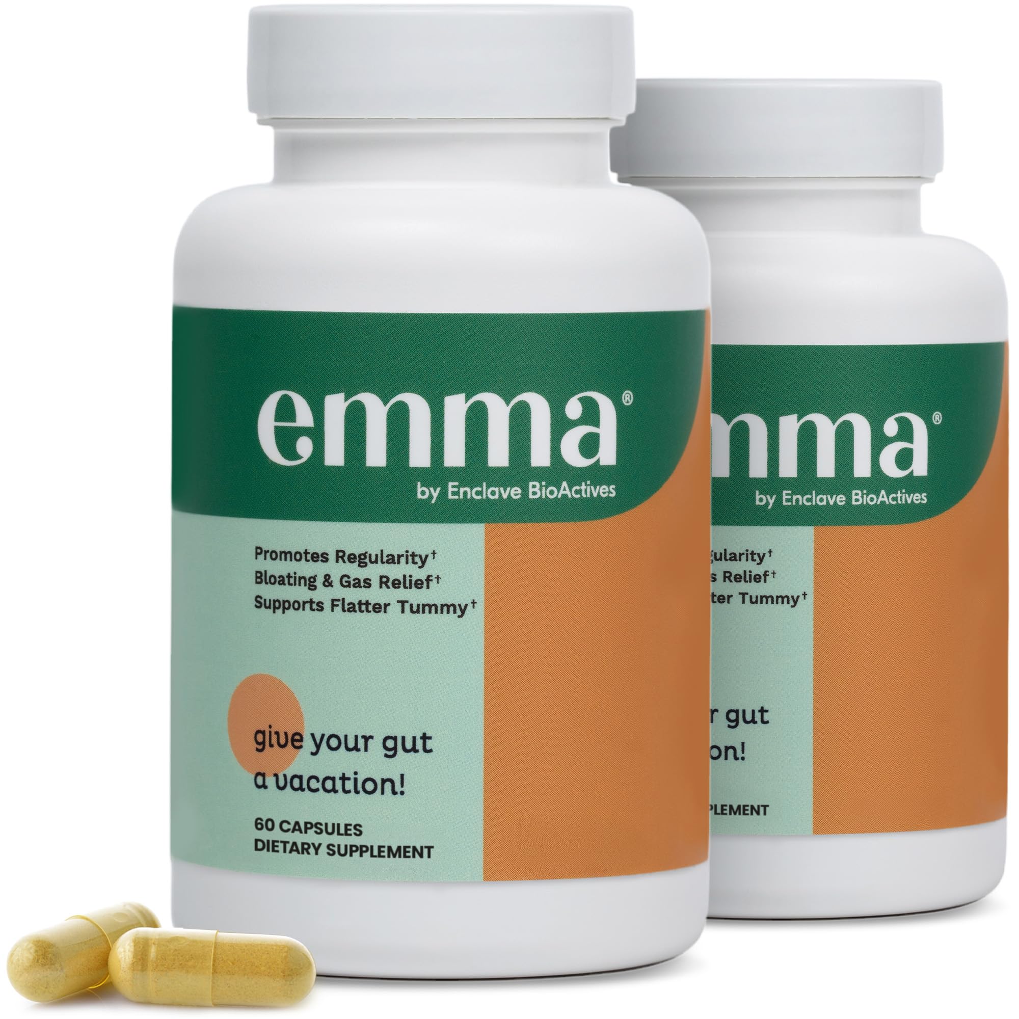 Emma Gut Health Supplement – 60 Capsules | Bloating & Digestive Support