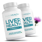 PUREHEALTH RESEARCH Liver Health – Liver Cleanse Detox & Repair with Artichoke Extract, Milk Thistle, Dandelion Root, Turmeric, Beet Root to Healthy Liver Renew with 11 Natural Nutrients, 60 Capsules