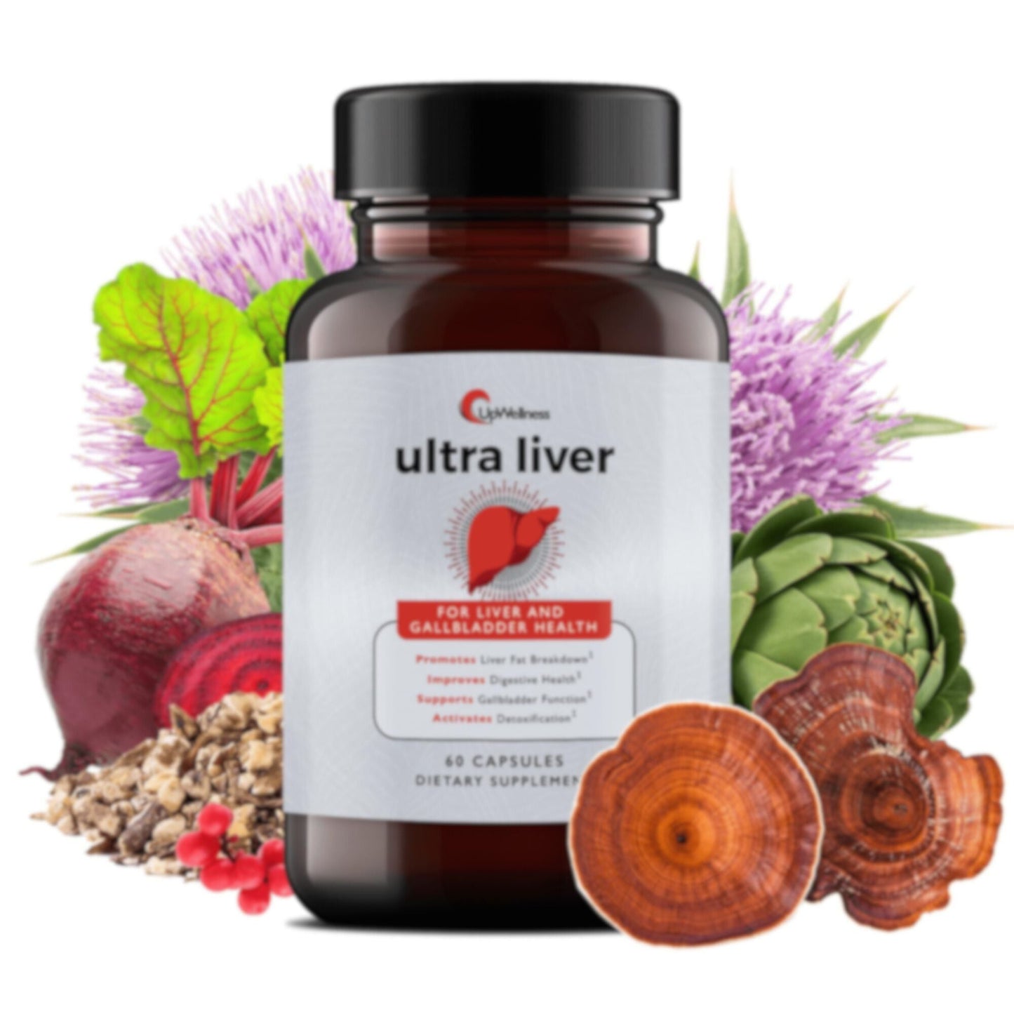 Ultra Liver Supplement for Liver Support and Gallbladder Support  60 Capsules