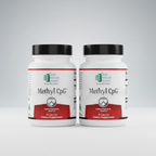 Supplement bottle labeled 'Methyl CpG' by Ortho Molecular Products on a white background