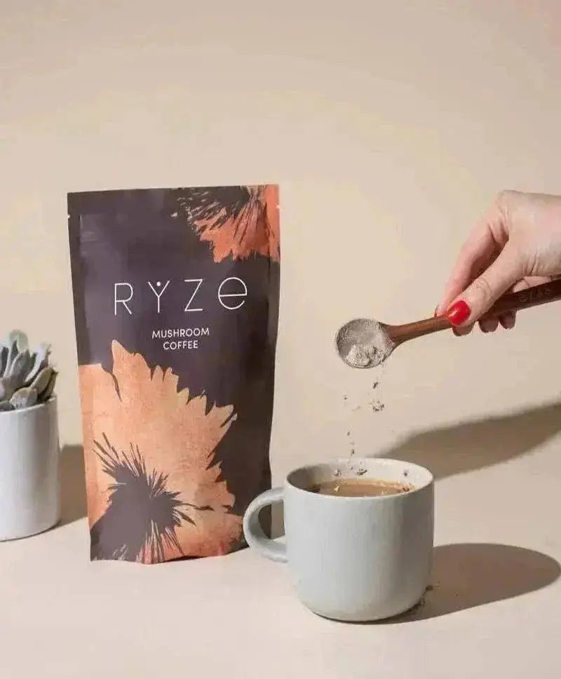 RYZE Mushroom Coffee Pack of 3 | 6 Adaptogenic Mushrooms | Organic | Instant Coffee | MCT Oil | Better Energy, Focus, Digestion, Immunity | Cordyceps, Lion’s Mane, Shiitake, Reishi, Turkey Tail, King Trumpet - Jia Sales