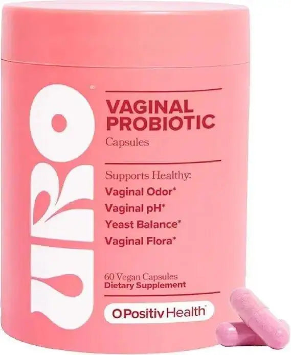 URO Women Probiotics Capsules for Women pH Balance with Prebiotics & Lactobacillus Probiotic Blend - Women's Vaginal Health Supplement - Promote Healthy Vaginal Odor & Vaginal Flora, 60 Count (Pack of 2) - Jia Sales